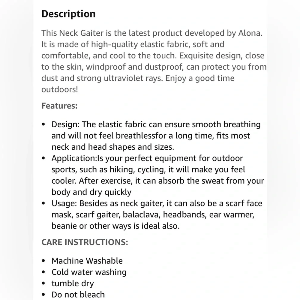Alona Face Cooling Gaiter